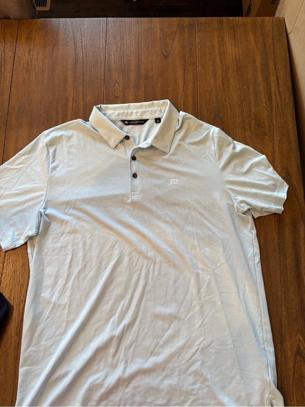 Travis Mathew Men's Pale Blue Polo Shirt